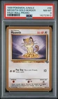 1999 Pokemon Jungle Gold Border 56 Meowth PSA 8 142723512
