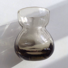 Whitefriars 9471 William Wilson 2.5” Bulb / Posy Soda Glass Twilight Vase c1957