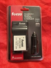Focus Rechargeable Replacement Battery Travel Charger for Canon Battery NB-6LH