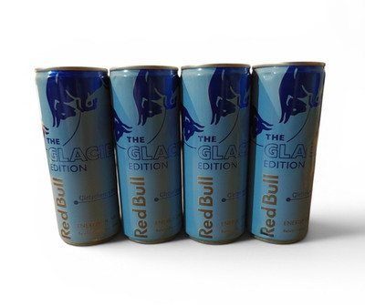 4x Red Bull Gletschereis-Himbeere Glacier 2025 Limited Winter Edition Redbull