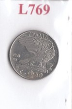 L769 Moneta Coin ITALIA Regno d'Italia 50 Centesimi Impero 1941 XIX