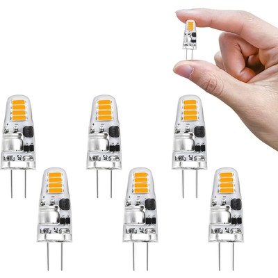 G4 LED Lampe Warmweiß 3000K 12V 1.2W 6er Pack Ersatz 15W Halogen Beleuchtung