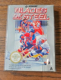 BLADES OF STEEL NINTENDO NES CIB BOXED WITH MANUAL. TESTED. PAL 🏒