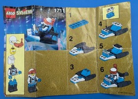 VINTAGE LEGO SYSTEM SET 1711 ICE PLANET 2002 SCOOTER - 100% COMPLETE