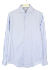 SUITSUPPLY Custom Made Extra Slim Fit Formal Shirt Men's 37 / 14 1/2 Blue