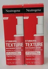 LOT OF 2 Neutrogena STUBBORN TEXTURE SERUM , 1 fl oz / 29 mL Each