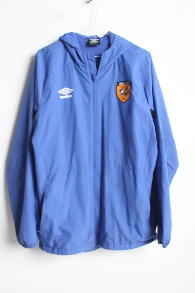 Hull City Umbro Mens Windbreaker Jacket Blue Size Medium M
