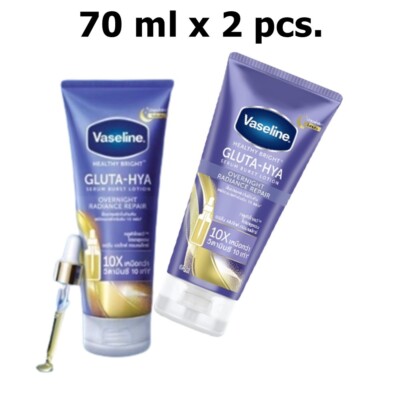 Vaseline Healthy Bright Gluta Hya Serum Burst Lotion Overnight Radiance Repair 7