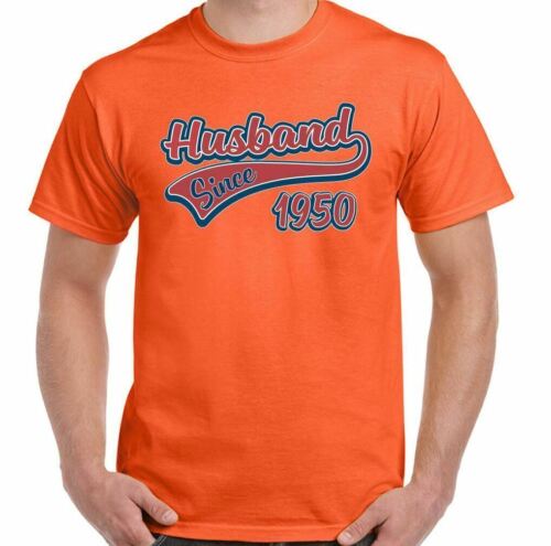 Esposo Camiseta Boda Aniversario Desde 1950 Hombre Divertido Padres San Valentín - Imagen 21 de 27