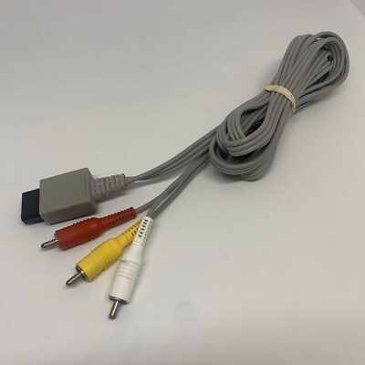 Genuine Nintendo Wii AV Cable (RVL-009) Composite RCA