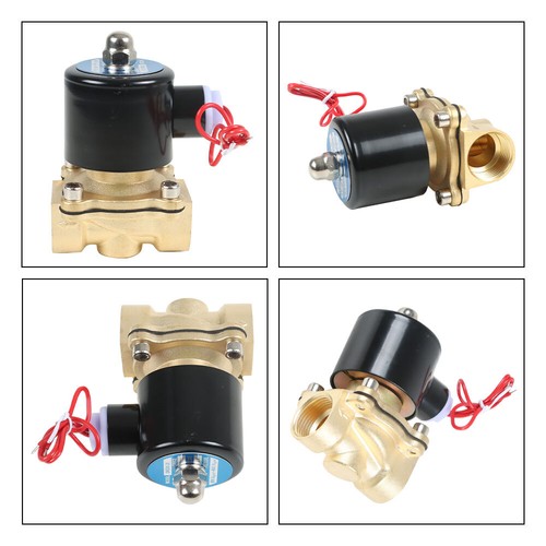 Normal Closed Electric Solenoid Valve Water Air Brass N/C AC 220V DC 12V-24V AU - Picture 9 of 10