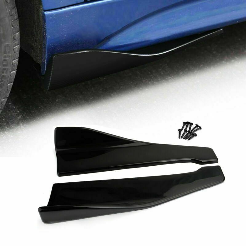 48cm Skirt Spoiler Rear Lip /Side Extension Rocker Splitters Winglet Wings USA