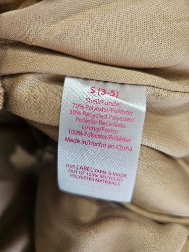 No Boundaries Womens Juniors Tan Faux Fur Zip Bomber Jacket Cargo Pockets Sz. S - Picture 16 of 21