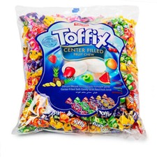 TOFFIX fruchtig gefüllte Kaubonbons von Elvan Wurfmaterial  1000g
