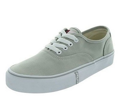 Light-Grey Canvas Skate Shoes 