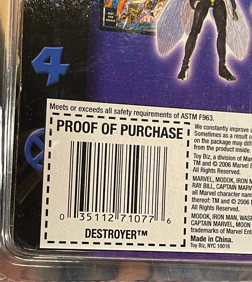 RARE 2006 Toy Biz Marvel Legends 6" Modok BAF COMPLETE SET + 4 VARIANTS MOC/MIP - Image 3 of 4