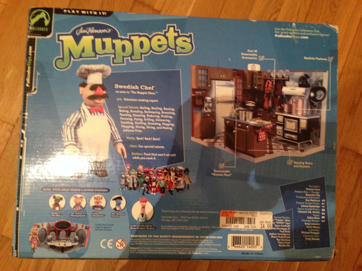 【未開封】Disney Muppets スウェディッシュシェフ プレイセット Palisades Muppets Swedish Kitchen Playset w/ Swedish Chef | eBay