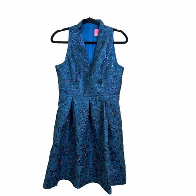 Lilly Pulitzer Womens Tanlee Dress Teal Bay Blooming POCKETS Size 4 NWT $258