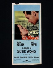 IL MONDO DI SUZIE WONG locandina poster William Holden World of Hong Kong AU30