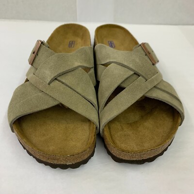 Birkenstock New w/ Box Lugano Taupe Suede Leather Soft  display picture 1