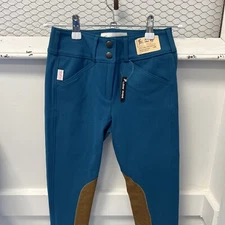The Tailored Sportsman Trophy Hunter Style 3960 Girls Riding Pants Peacock 12R