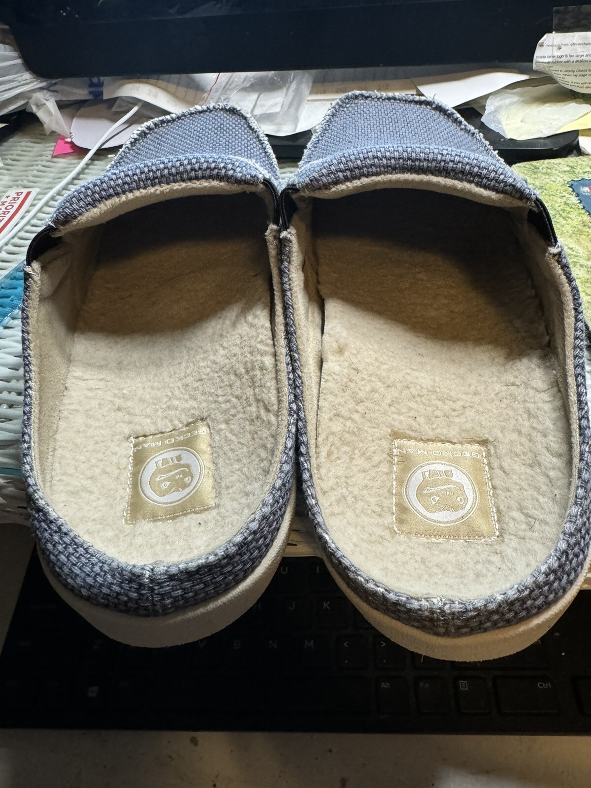 SAOLA Scarpe GeckoMan M8.5 pantofole slip on suola antiscivolo in gomma L