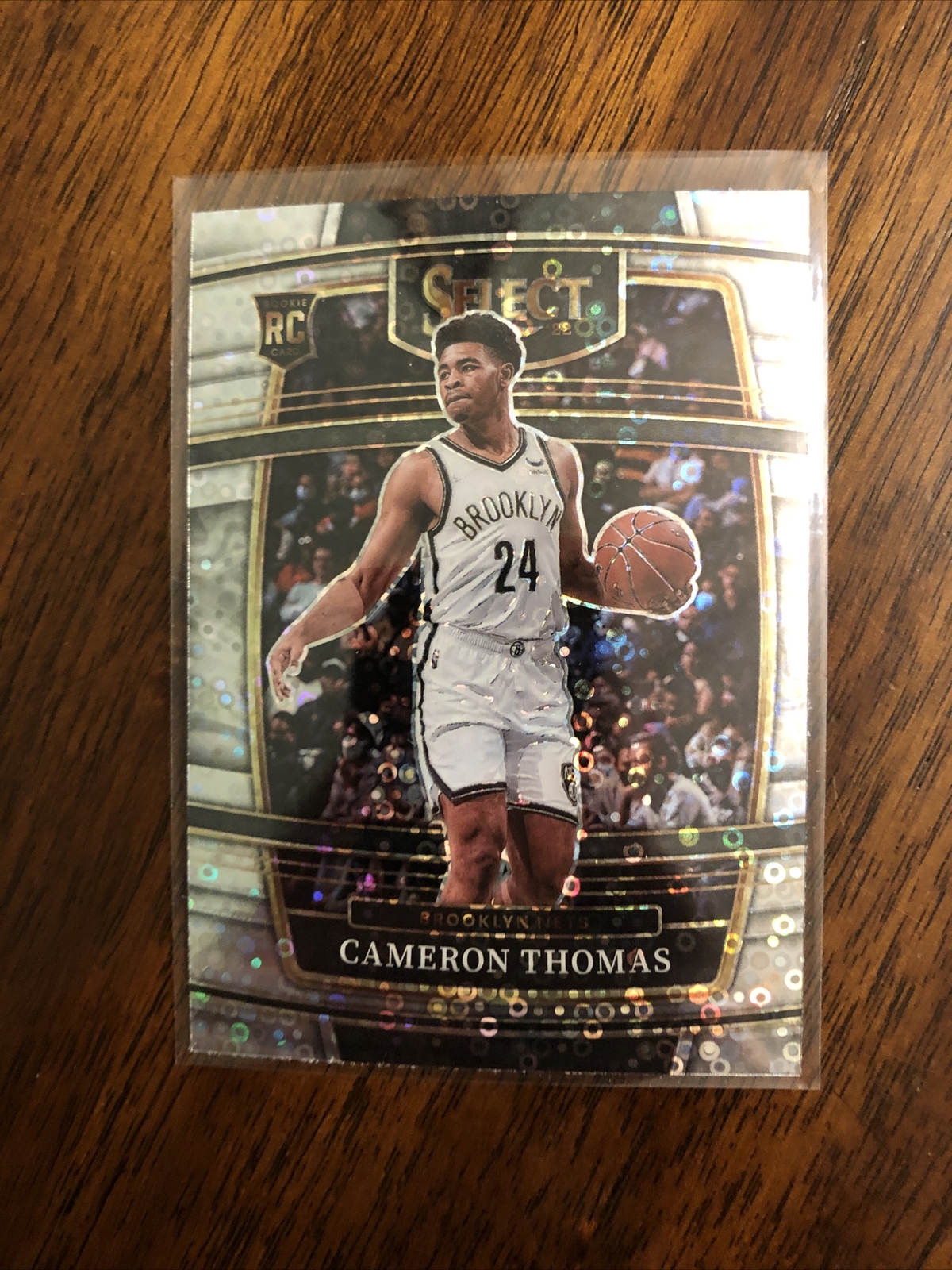 2021-22 Panini Select Concourse Disco Prizm Cameron Thomas #21 Rookie RC Nets 🔥