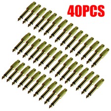 LOT 40PCS 6.35mm 1/4" Male Mono Plug To RCA Female Jack Audio Adapter Connector