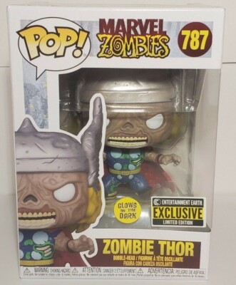 Funko Pop Marvel Zombies Thor #787 GITD EE Exclusive + Protector + Free S/H