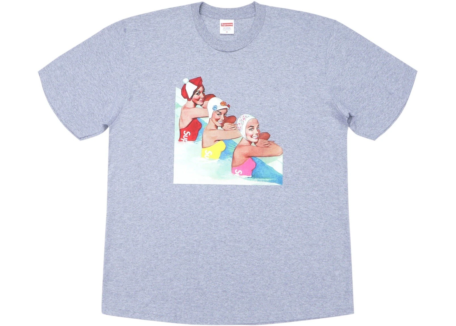 T shirt Supreme Swimmers gris bruyère taille XL NEUF SS18