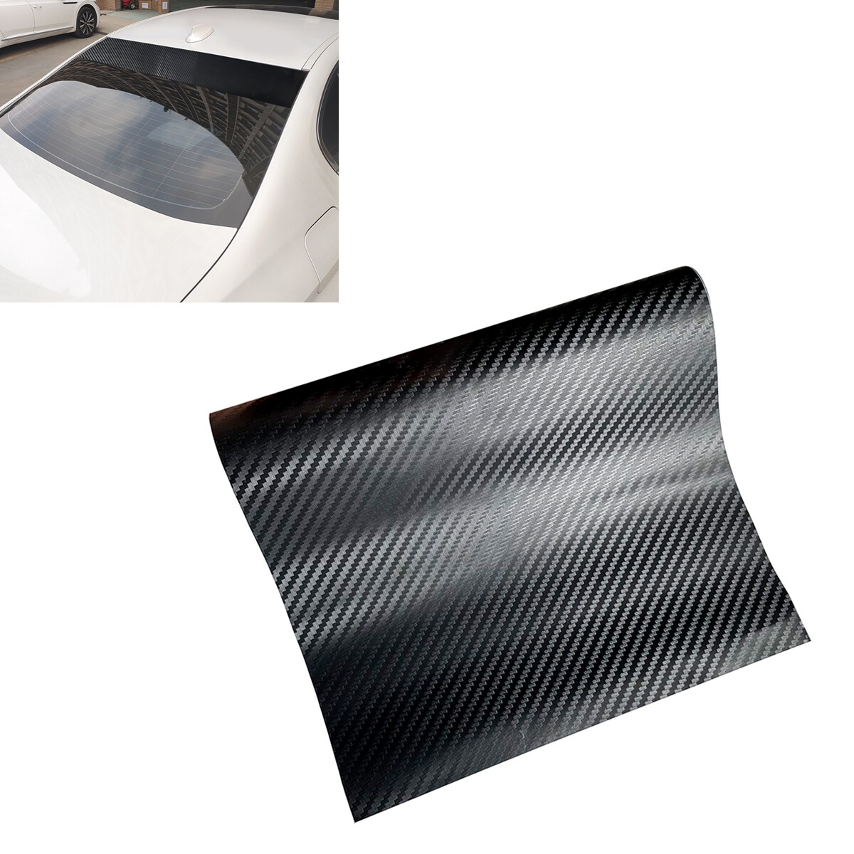 Car Windscreen Sun Strip Visor Carbon Fiber Look Windshield Sunshade Stickers