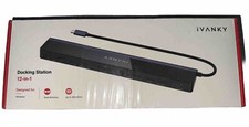 USB C Laptop Docking Station with 100W Power Adapter iVANKY 12-in-1 85W PD