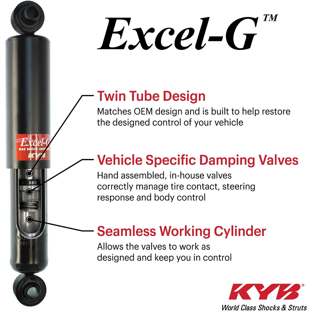 KYB Excel-G Front Shock Absorber | Toyota Tacoma 2WD (99-04) (553360)