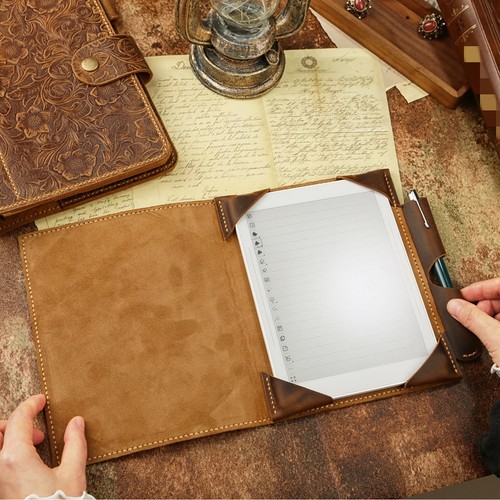 Genuine leather Supernote A5X A6X 2 nomad folio cover case with pen holder NEW0d