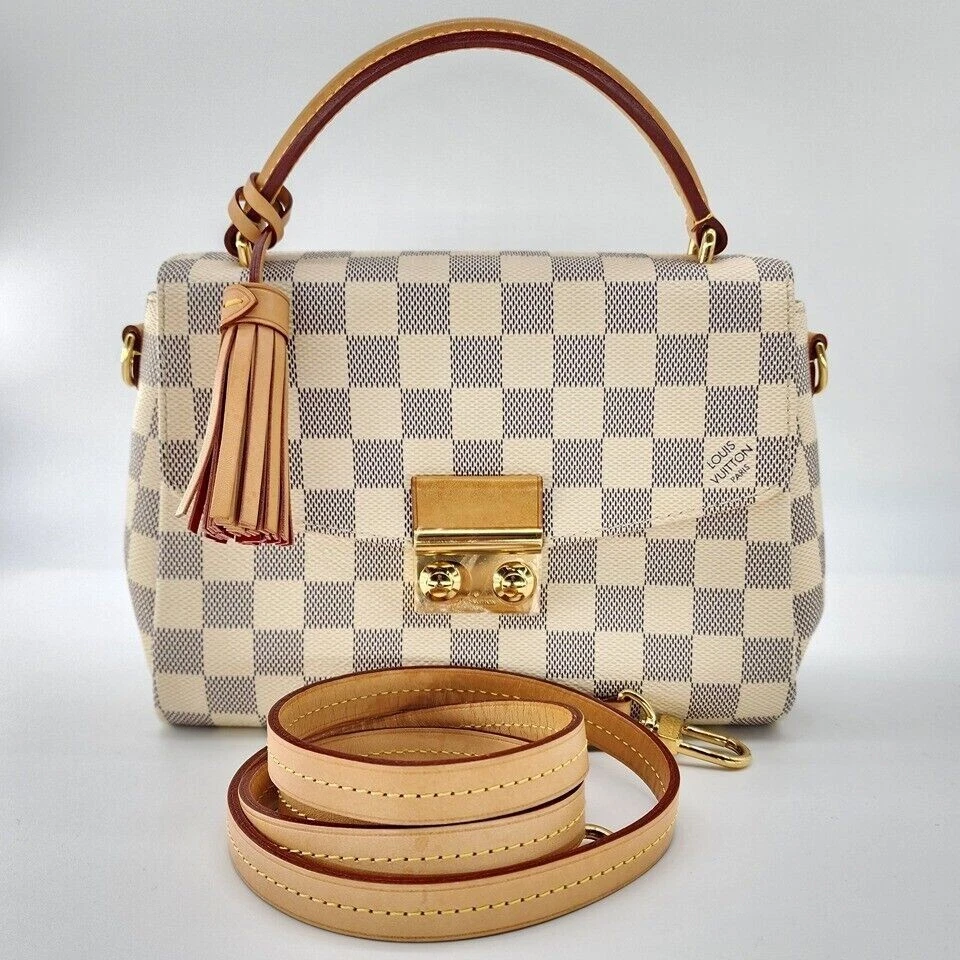 Louis Vuitton Damier Azur Canvas Croisette Crossbody Bag - ShopperBoard