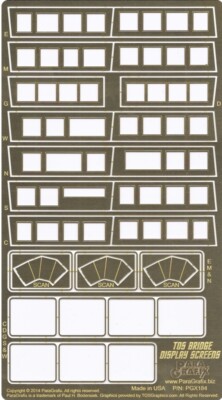 Star Trek - NCC 1701 TOS Enterprise Bridge Display Screens - PGX184 ParaGrafix