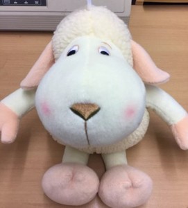 cuddly sheep toy