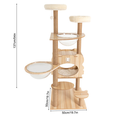 Multisize Cat Tree Tower Condo Activity Center Furniture Scratch Post Play House