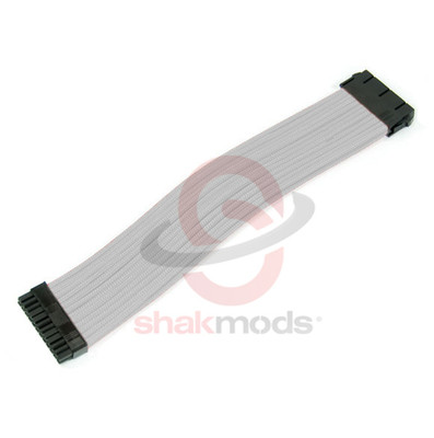 24pin ATX Motherboard 30cm Full White Sleeved Extension 2 Cable Combs Shakmods - Foto 5