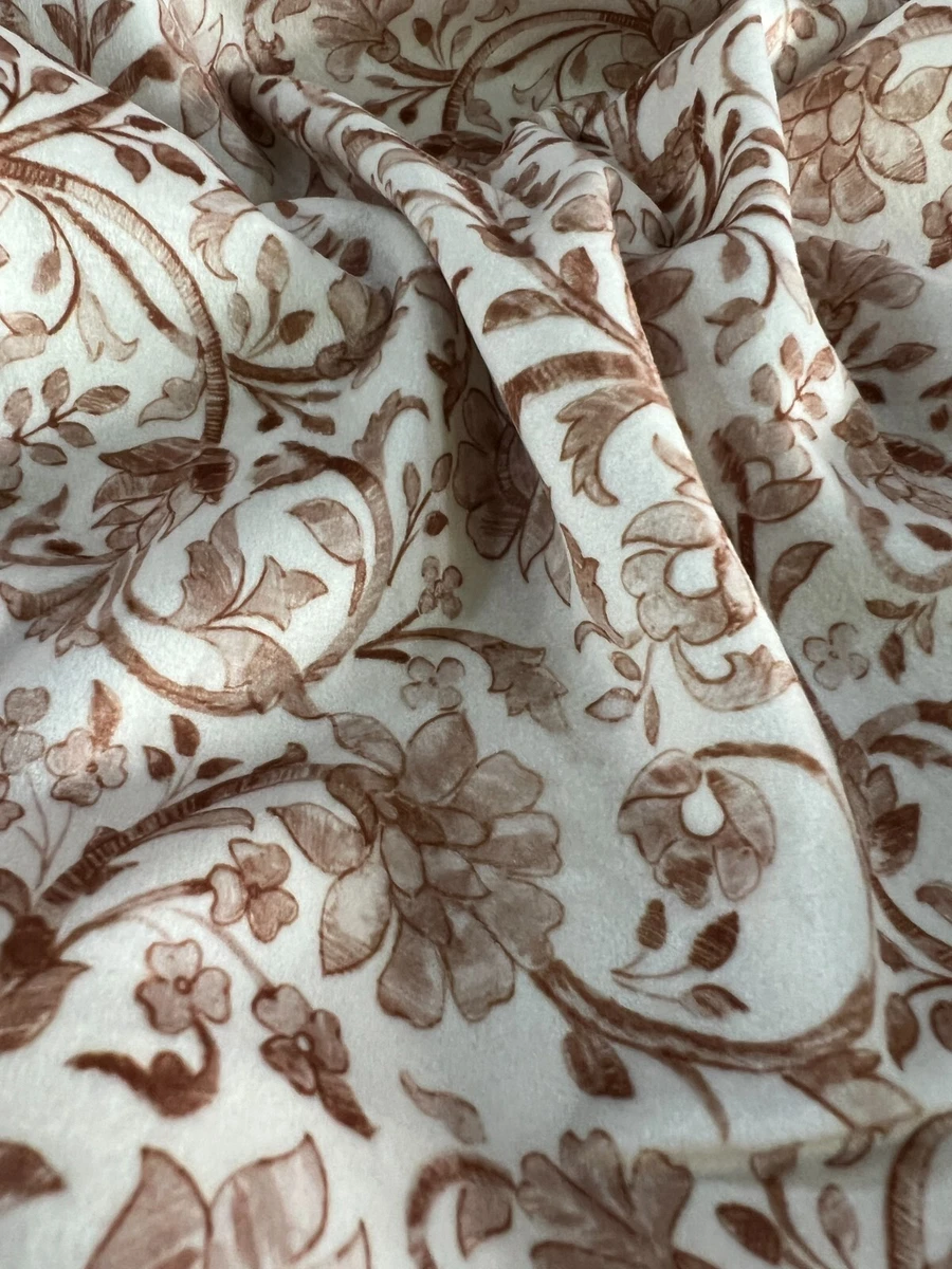 Vintage Floral Print Fabric, 140cm Wide, Upholstery Window Craft, Sold by Yard