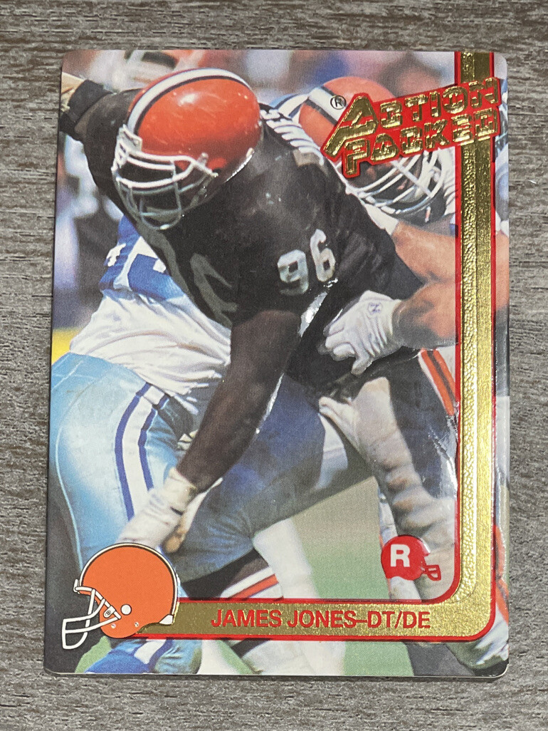 James Jones RC 1991 Action Packed Rookie Update Browns #70  *F796*