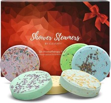 Aromatherapy Shower Steamers Orange Pk of 6 Shower Bombs w Essential Oil NEW