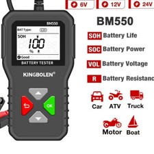  BM550  Car Truck 6-24V Automotive Battery Tester Analyzer For SOH SOC 100-2000C