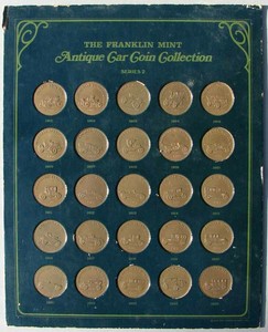 Nos Bronze Antique Car Coin Collection 1901 1925 All 25 Coins Complete A201 Ebay