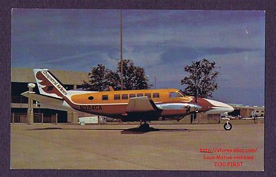 LMH Postcard  CHAPARRAL AIRLINES Air Beechcraft B-99 Airliner American Eagle ABI