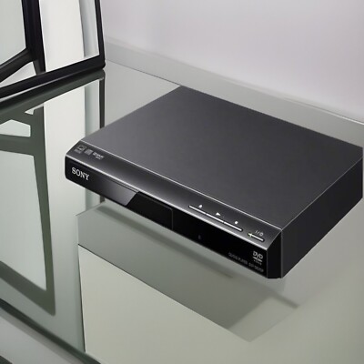 Sony Progressive Scan CD and DVD Player Black DVPSR210P With Remote Control
