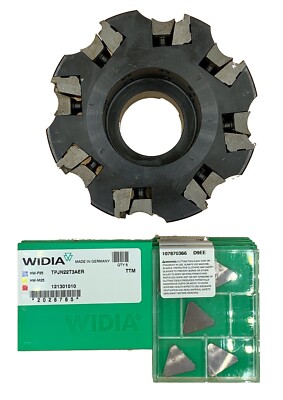 100 X TPJN 22T3AER TTM WIDIA Comp. With SECO TPKN 22 Free 125 Mm Cutter Head Z=8