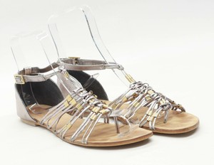 dune silver sandals