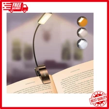 9 LED Rechargeable Book Light for Reading in Bed Small Lightweight Clip on Book