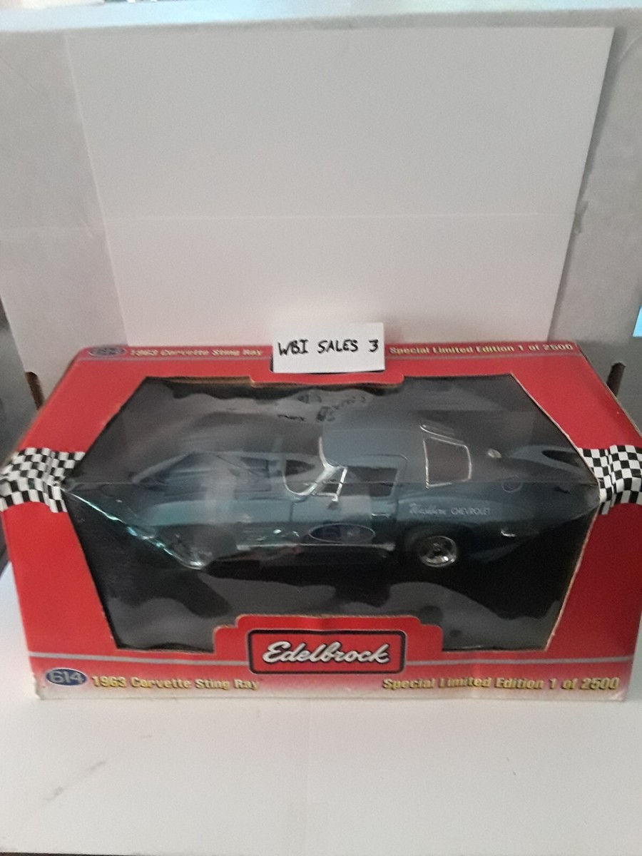 Ertl Edelbrock 1963 Corvette Sting Ray # 614 1 of 2500 Blue | eBay